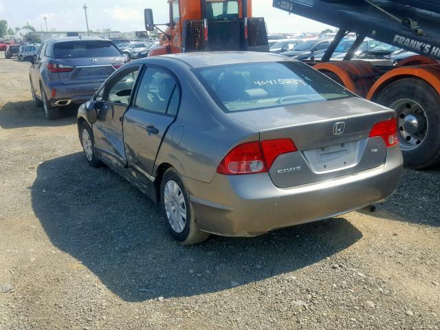 2HGFA16307H026958 - 2007 HONDA CIVIC DX TAN photo 3