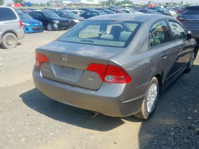 2HGFA16307H026958 - 2007 HONDA CIVIC DX TAN photo 4