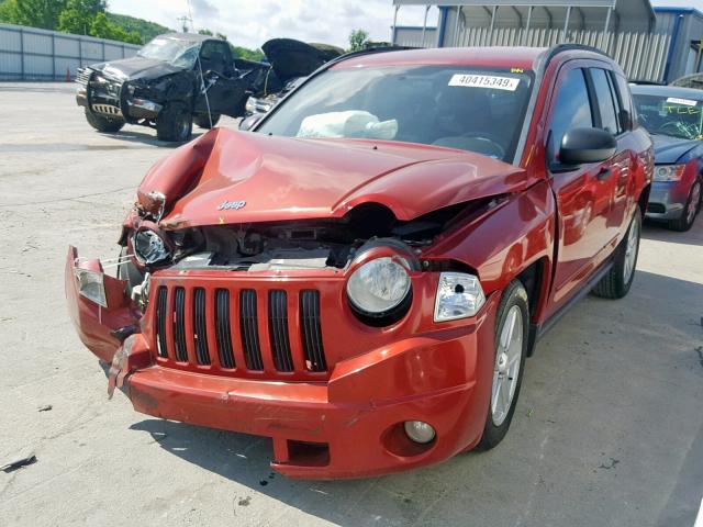 1J4FT47A29D189497 - 2009 JEEP COMPASS SP RED photo 2