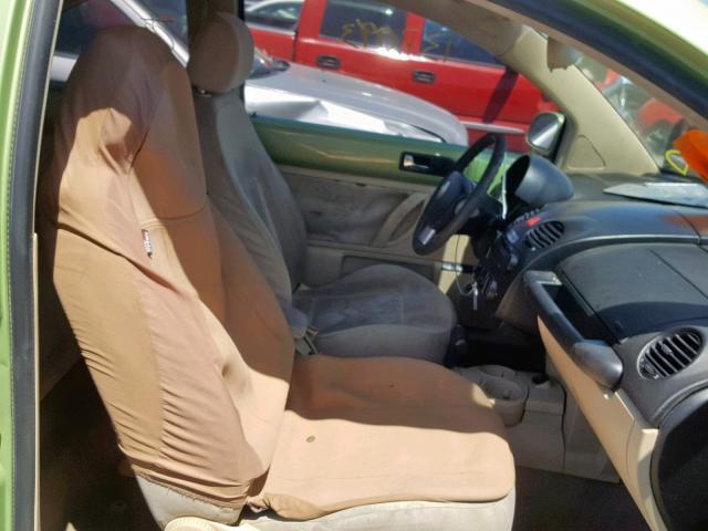 3VWCK31CX5M417337 - 2005 VOLKSWAGEN NEW BEETLE მწვანე ფოტო 5