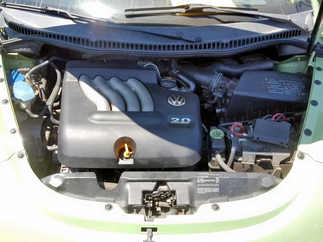 3VWCK31CX5M417337 - 2005 VOLKSWAGEN NEW BEETLE მწვანე ფოტო 7