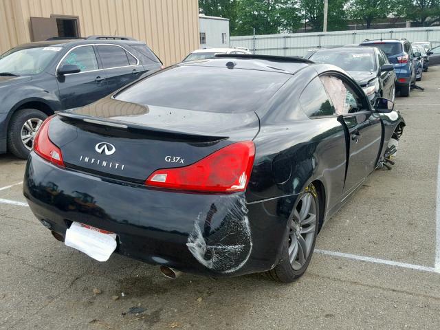 JNKCV64F19M653215 - 2009 INFINITI G37 BLACK photo 4