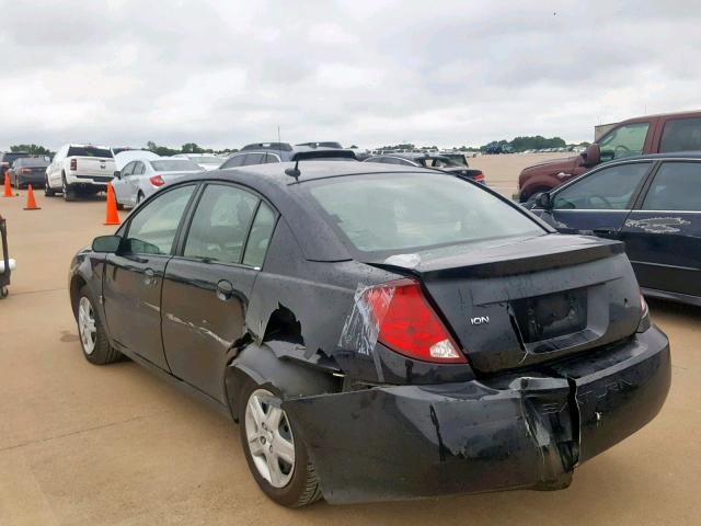 1G8AJ55F47Z166128 - 2007 SATURN ION LEVEL BLACK photo 3