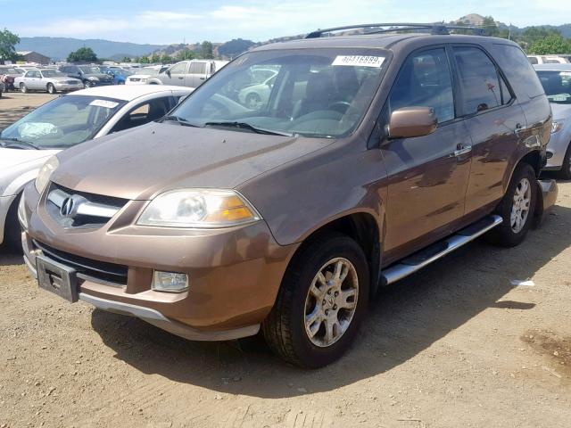 2HNYD18914H516931 - 2004 ACURA MDX TOURIN BROWN photo 2