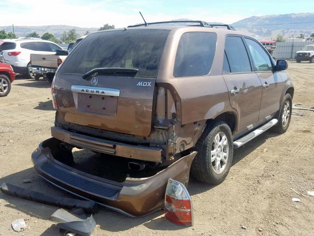 2HNYD18914H516931 - 2004 ACURA MDX TOURIN BROWN photo 4