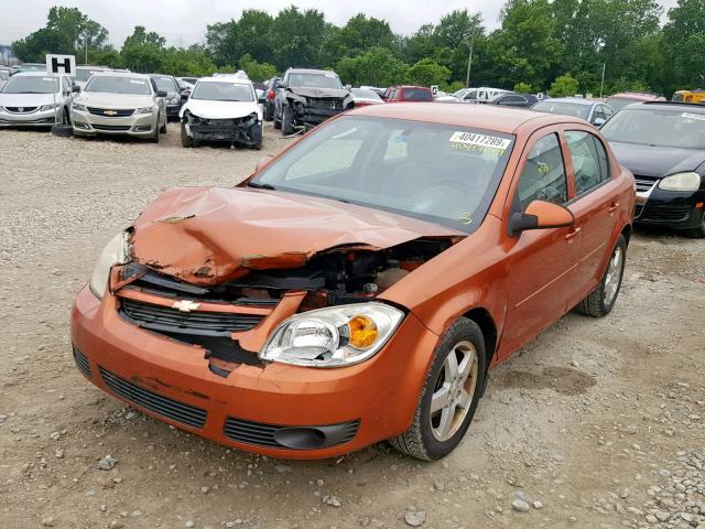 1G1AL55F077171315 - 2007 CHEVROLET COBALT LT ORANGE photo 2