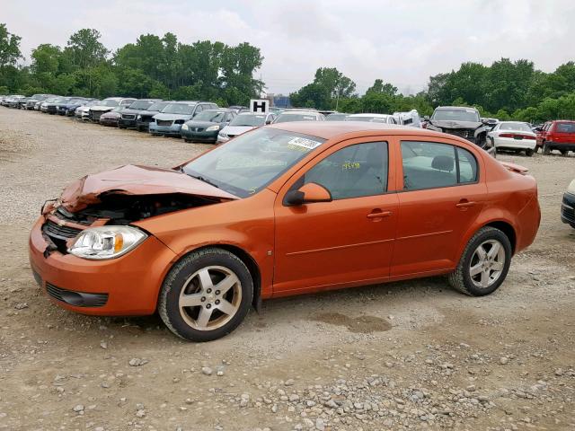 1G1AL55F077171315 - 2007 CHEVROLET COBALT LT ORANGE photo 9