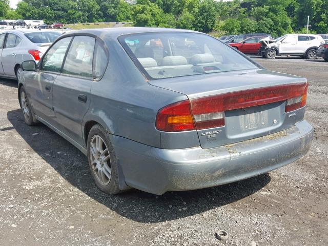 4S3BE635517202782 - 2001 SUBARU LEGACY L GREEN photo 3