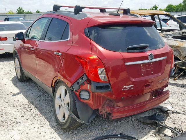 KL4CJASB0FB268620 - 2015 BUICK ENCORE RED photo 3