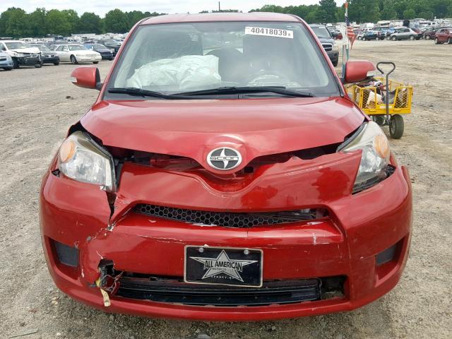 JTKKUPB4XD1031531 - 2013 TOYOTA SCION XD MAROON photo 7