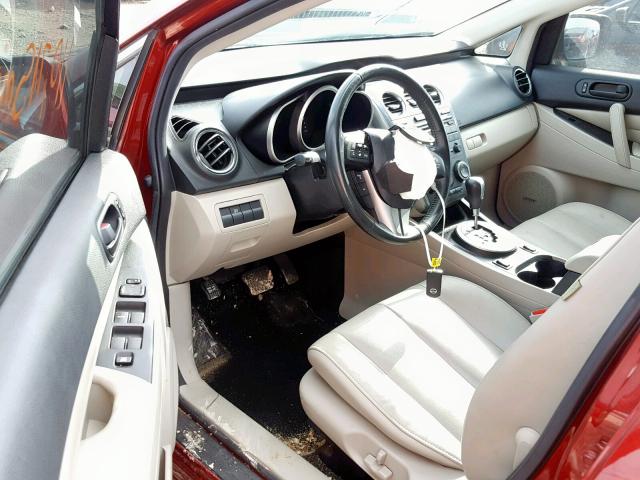 JM3ER2C58C0412600 - 2012 MAZDA CX-7 RED photo 9