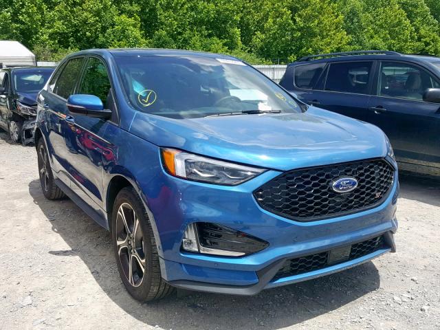 2FMPK4APXKBB27136 - 2019 FORD EDGE ST BLUE photo 1