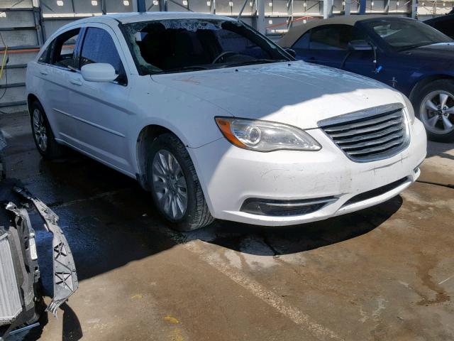 1C3CCBAB9EN194865 - 2014 CHRYSLER 200 LX WHITE photo 1