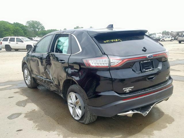 2FMPK4J93GBB82410 - 2016 FORD EDGE SEL BLACK photo 3