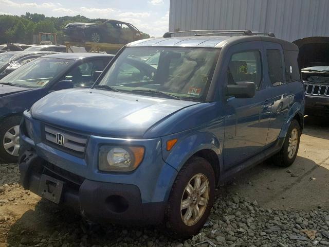 5J6YH28758L004719 - 2008 HONDA ELEMENT EX BLUE photo 2