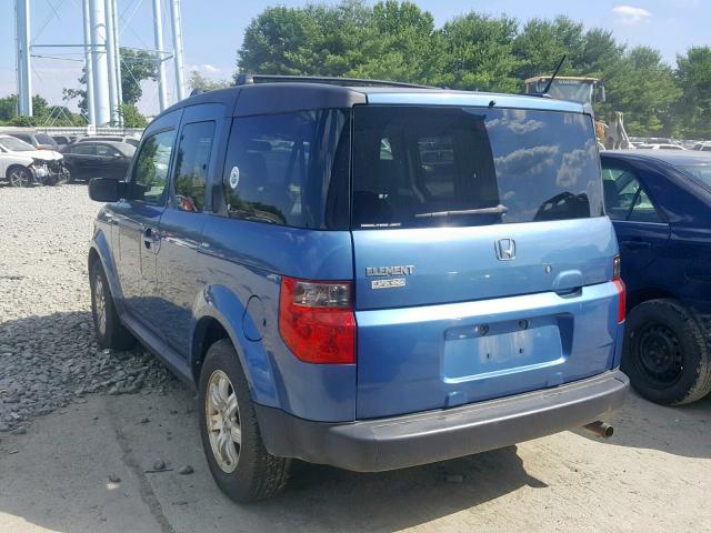 5J6YH28758L004719 - 2008 HONDA ELEMENT EX BLUE photo 3