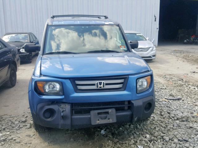 5J6YH28758L004719 - 2008 HONDA ELEMENT EX BLUE photo 9