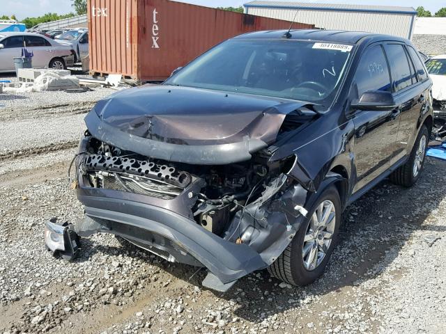 2FMDK3JC0DBC33088 - 2013 FORD EDGE SEL BLACK photo 2