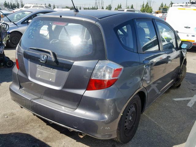 JHMGE8H34DC031137 - 2013 HONDA FIT CHARCOAL photo 4