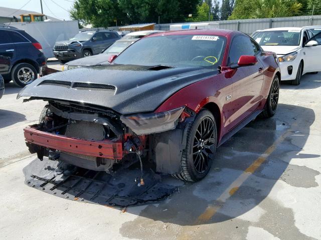 1FA6P8CF9G5272392 - 2016 FORD MUSTANG GT RED photo 2