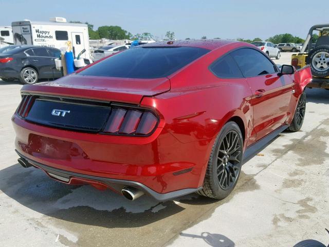 1FA6P8CF9G5272392 - 2016 FORD MUSTANG GT RED photo 4