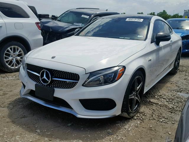 WDDWJ6EB1JF645278 - 2018 MERCEDES-BENZ C 43 4MATI WHITE photo 2