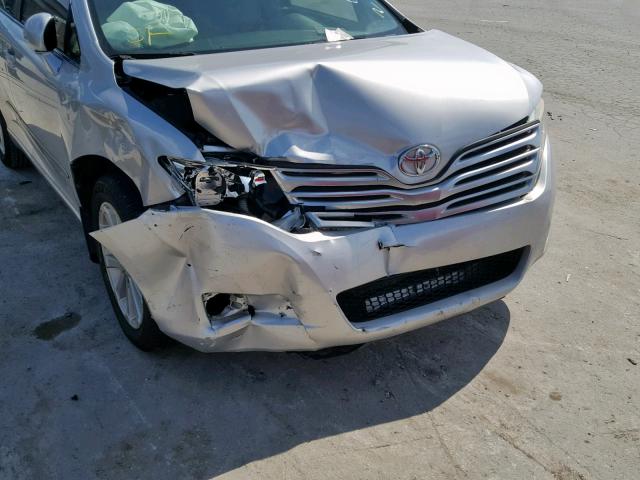 4T3ZA3BB9AU030891 - 2010 TOYOTA VENZA SILVER photo 9