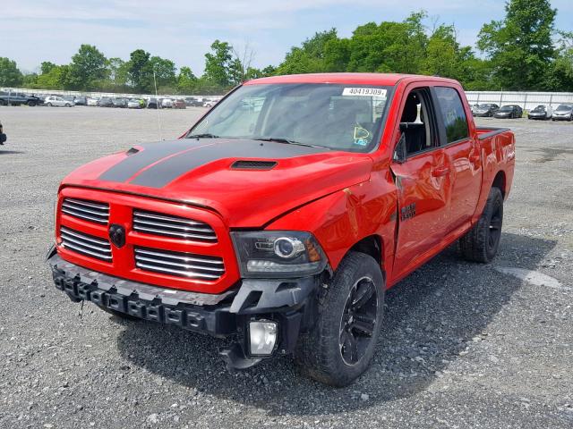 1C6RR7MT6GS215446 - 2016 RAM 1500 SPORT RED photo 2