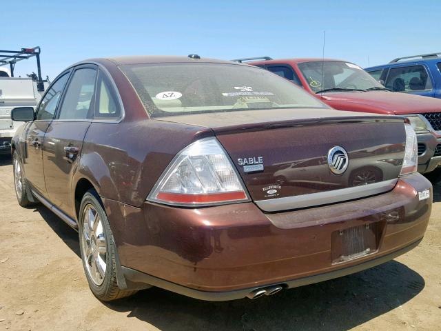 1MEHM42W69G633119 - 2009 MERCURY SABLE PREM BURGUNDY photo 3