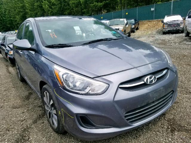 KMHCT4AEXHU275283 - 2017 HYUNDAI ACCENT SE GRAY photo 1