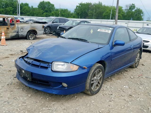 1G1JH12F237285874 - 2003 CHEVROLET CAVALIER L BLUE photo 2