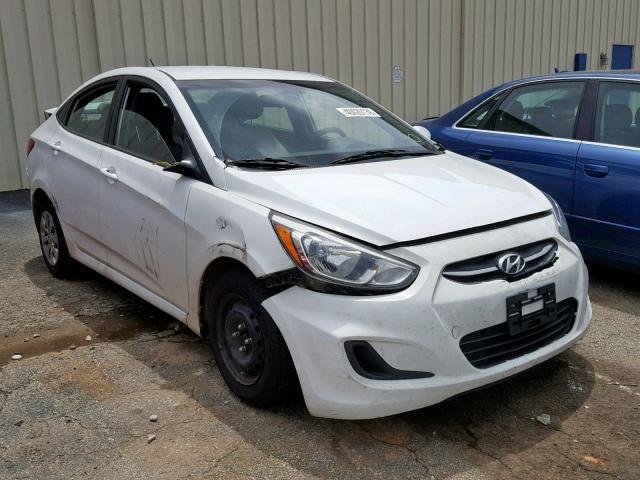 KMHCT4AE1GU035375 - 2016 HYUNDAI ACCENT SE WHITE photo 1