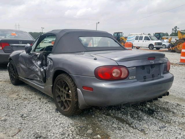 JM1NB353720225393 - 2002 MAZDA MX-5 MIATA GRAY photo 3