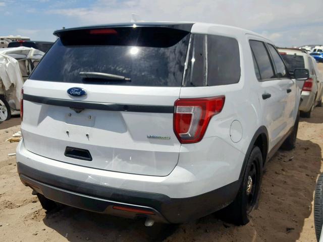 1FM5K8AT4HGD44419 - 2017 FORD EXPLORER P WHITE photo 4