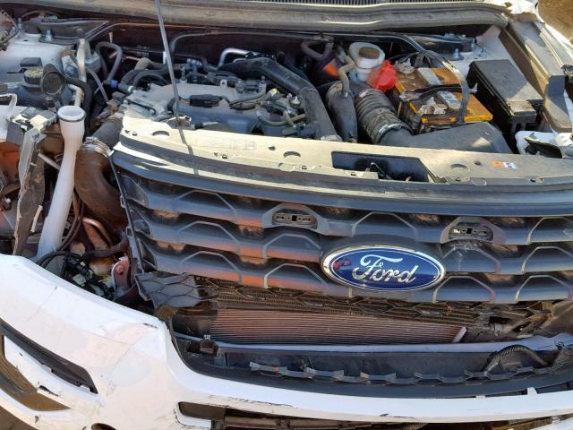 1FM5K8AT4HGD44419 - 2017 FORD EXPLORER P WHITE photo 7