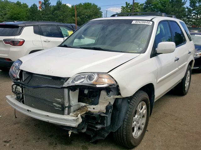 2HNYD18905H550005 - 2005 ACURA MDX TOURIN WHITE photo 2