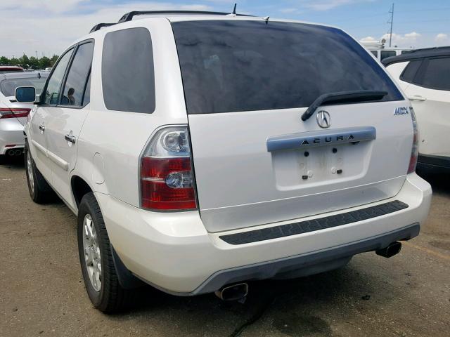 2HNYD18905H550005 - 2005 ACURA MDX TOURIN WHITE photo 3