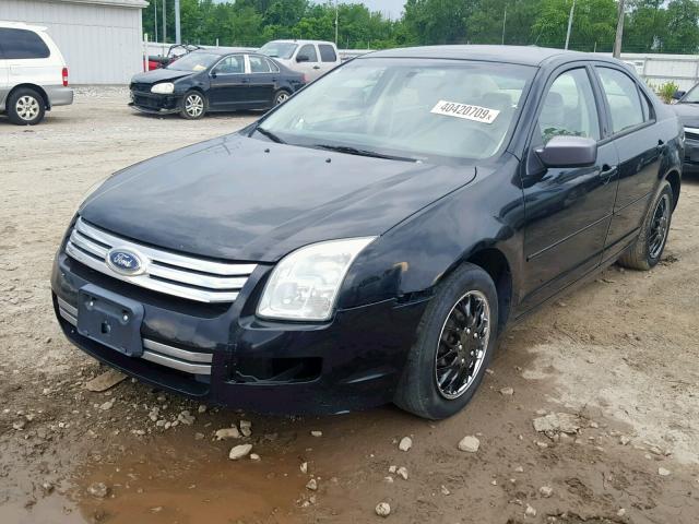 3FAHP06Z98R221747 - 2008 FORD FUSION S BLACK photo 2