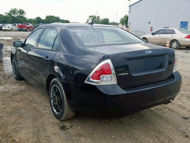 3FAHP06Z98R221747 - 2008 FORD FUSION S BLACK photo 3