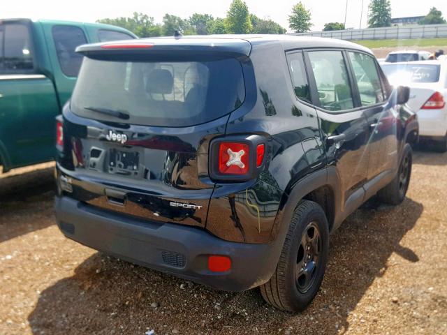ZACCJBAB1JPJ01160 - 2018 JEEP RENEGADE S BLACK photo 4
