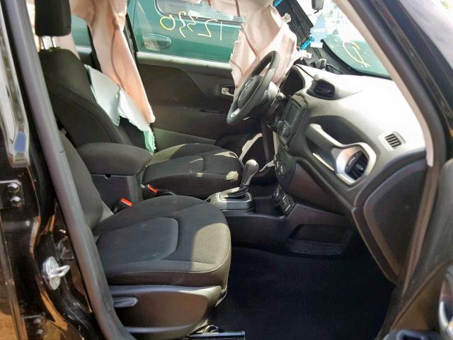 ZACCJBAB1JPJ01160 - 2018 JEEP RENEGADE S BLACK photo 5