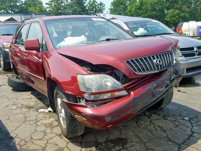 JT6HF10U8X0065500 - 1999 LEXUS RX 300 RED photo 1