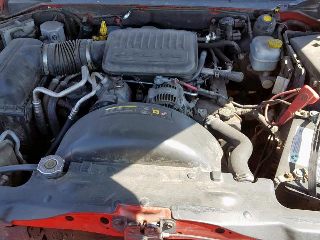 1D7HE28K56S687503 - 2006 DODGE DAKOTA QUA RED photo 7