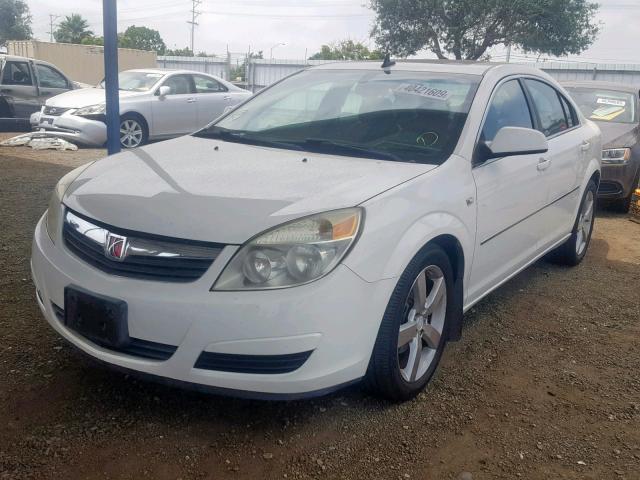 1G8ZS57N87F304968 - 2007 SATURN AURA XE WHITE photo 2