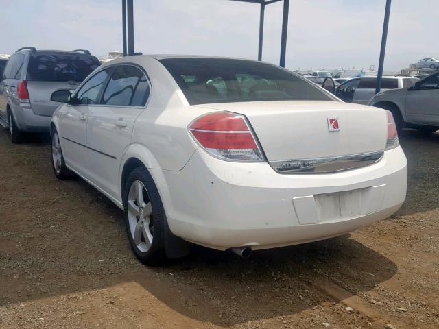 1G8ZS57N87F304968 - 2007 SATURN AURA XE WHITE photo 3