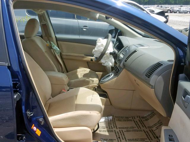 3N1AB61E97L724989 - 2007 NISSAN SENTRA 2.0 BLUE photo 5