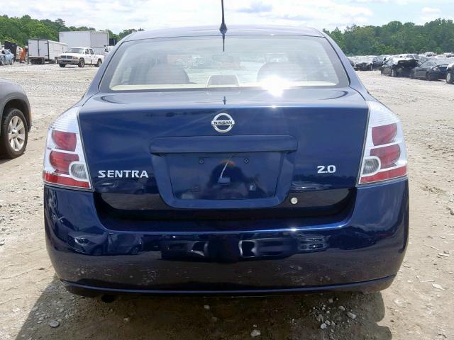 3N1AB61E97L724989 - 2007 NISSAN SENTRA 2.0 BLUE photo 9