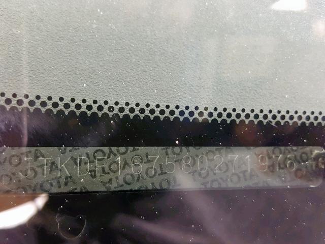 JTKDE167580271976 - 2008 TOYOTA SCION TC შავი ფოტო 10