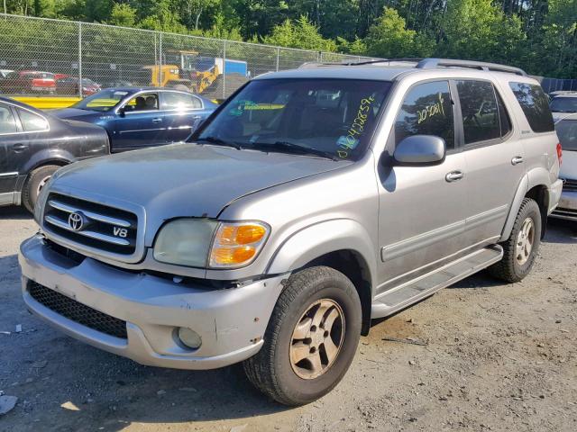 5TDBT48A02S126315 - 2002 TOYOTA SEQUOIA LI SILVER photo 2