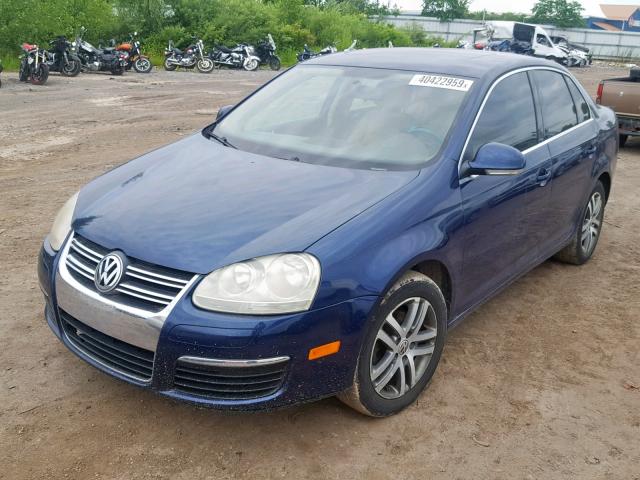 3VWST71K06M719714 - 2006 VOLKSWAGEN JETTA TDI BLUE photo 2